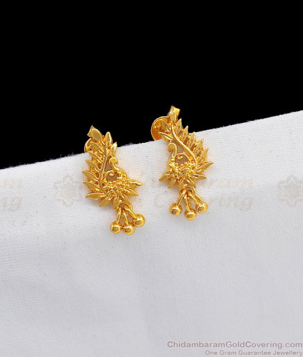 Daily wear gold earrings designs for daily shop use