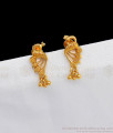 Stunning Peacock Design One Gram Gold Earrings ER2257