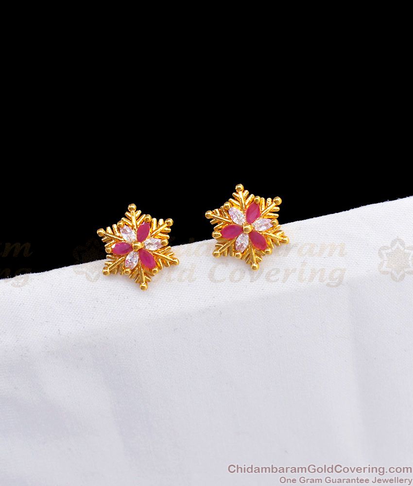 Small gold Stud Type Earrings For regular Wear ER2285