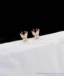 Dazzling White Stone Stud Type Earrings For Daily Wear ER2293 Dazzling White Stone Stud Type Earrings For Daily Wear ER2293