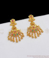 Attractive Multi Stone Gold Earring Dangler Gold Plated Jewelry ER2301