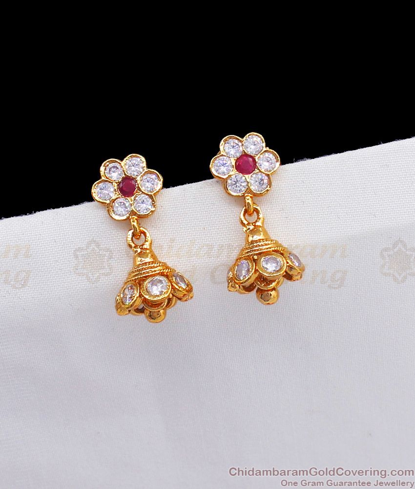Small Impon Jhumiki Earrings Collections For College Wear ER2309
