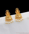  Lakshmi Design White Balls Earrings For Traditional Wear ER2320