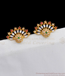 One Gram Gold Stud Type Earrings For Girls Collections ER2333 One Gram Gold Stud Type Earrings For Girls Collections ER2333