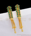 Attractive Full Emerald Stone Dangler Earrings Collections ER2338