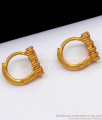 Trendy Diamond Hoop Earrings Design One Gram Gold For College Girls ER2352