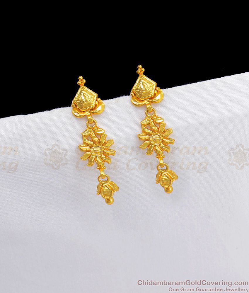 Gold Earrings for Women  Silver flowers jewelry Gold earrings designs  Flower earrings studs