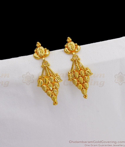 Forming Pattern One Gram Gold Earrings For Girls ER2377