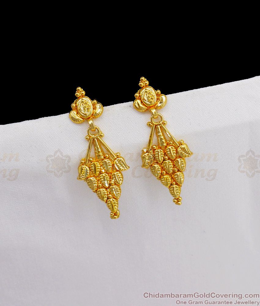  Forming Pattern One Gram Gold Earrings For Girls ER2377