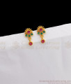  Small Size Multi Stone Gold Stud Earring Collections ER2387