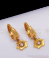 Unique Daily Wear Gold Hoop Type Gold Earrings ER2404