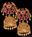 Premium Antique Chandbali Jhumki Finish Matte Gold Earrings ER2409