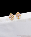 Cute AD Stone Sparkling Flower Design Gold Studs Online Shopping ER2416