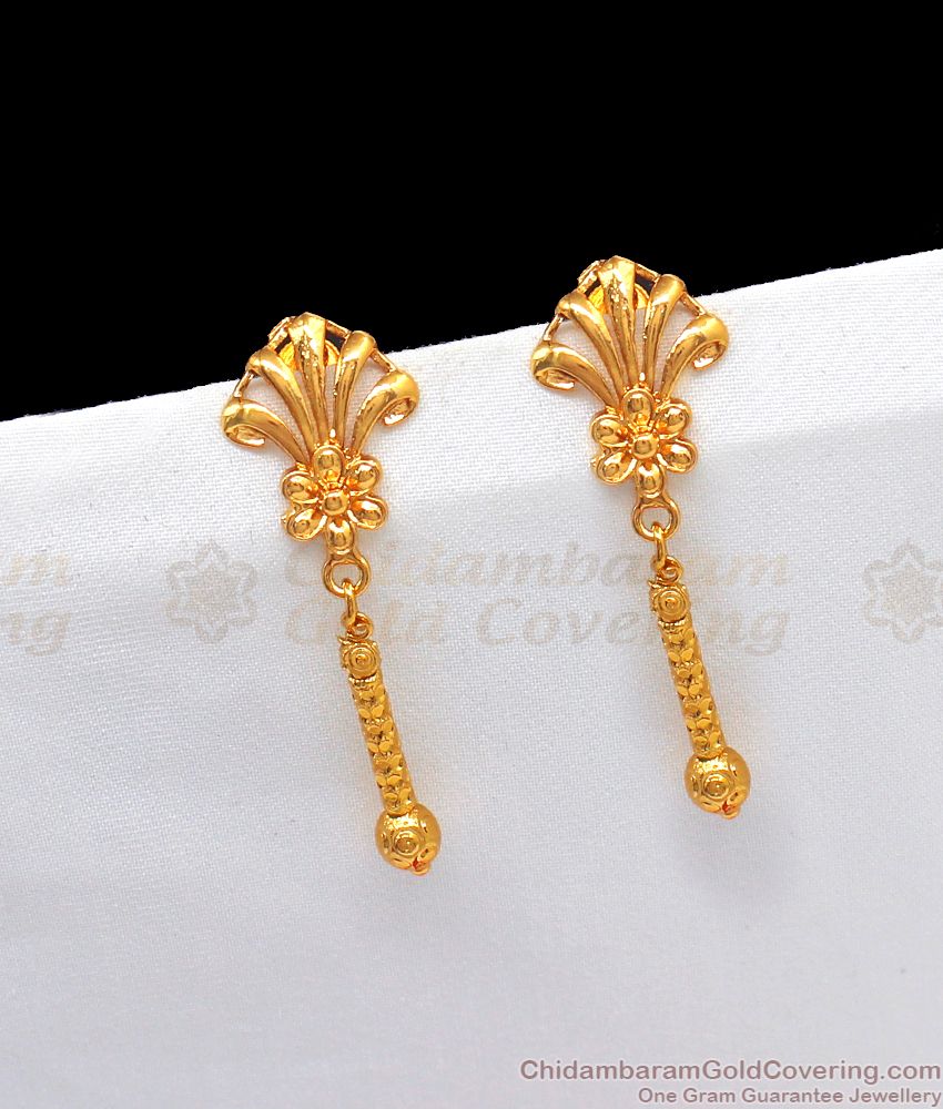 Trendy Hangings One Gram Gold Earring Design Daily Wear ER2430