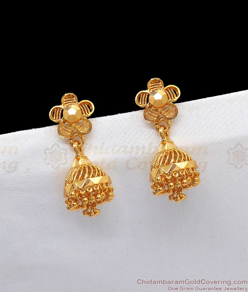 Gold Inspired Jhumki Trendy Party Wear Earring Collections ER2437