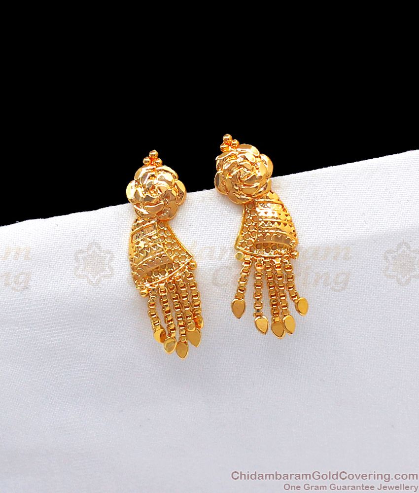 Cute Boat Sail Design Gold Earrings Jewelry Accessories ER2444