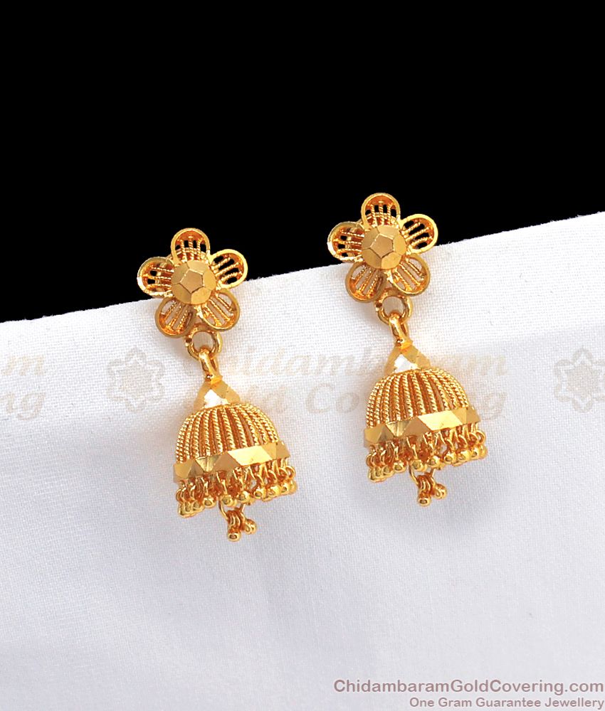 Beautiful One Gram Gold Jhumki Collections Online Offer Price ER2446