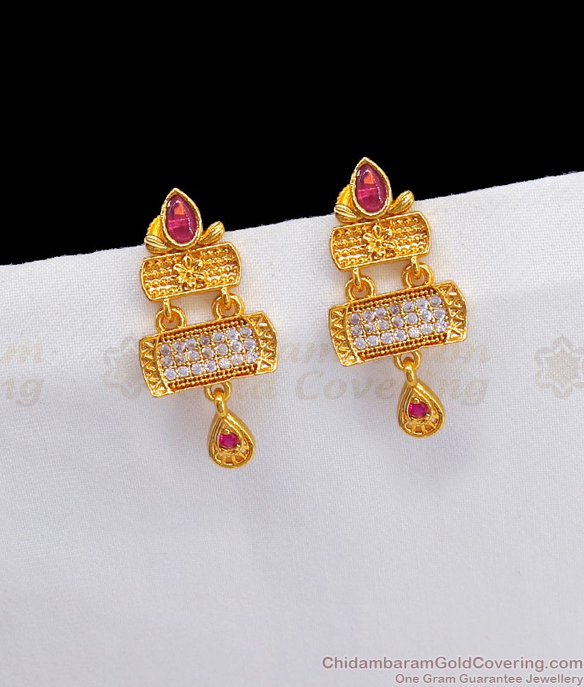 New Arrival Gold Earring Dangler Design Jewelry For Girls ER2496