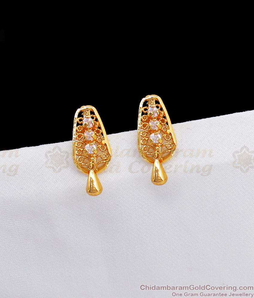 AD White Stone Imitation Earring Collection For Daily Use ER2497