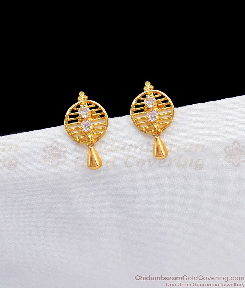 Daily Wear One Gram Gold Earrings Stud Collections ER2509