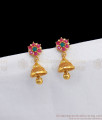 Attractive Gold Jhumkas With AD Stone Stud Collections ER2533