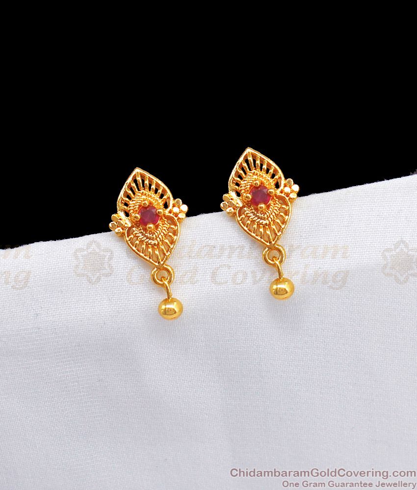 Daily Wear Small Gold Earrings Design For Girls ER2546