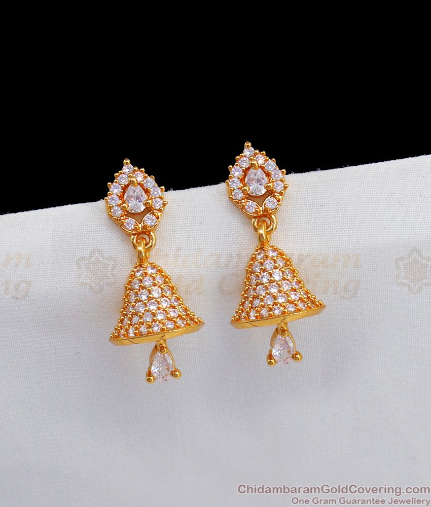 Unique AD Diamond Jhumkas Earring Collections ER2553