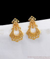 Chandbali Model Gold Earrings Dangler Design ER2561