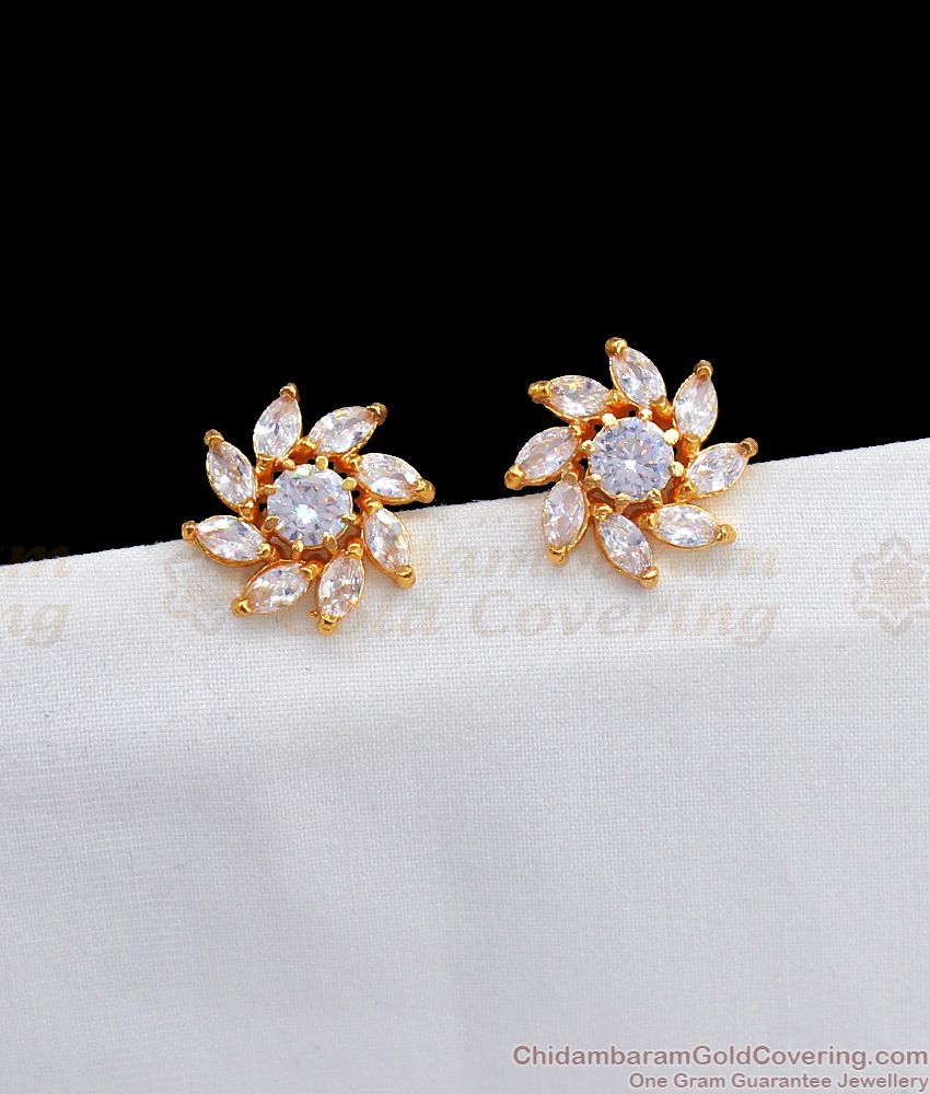 Look Like Real Diamond Stud For Party Wear Collection ER2565