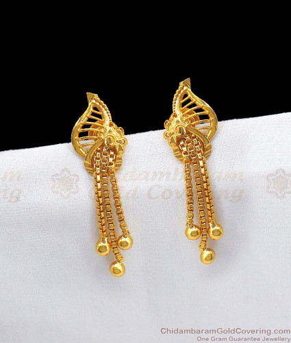 Daily Wear Gold Earrings Designs For Female 2024 | favors.com