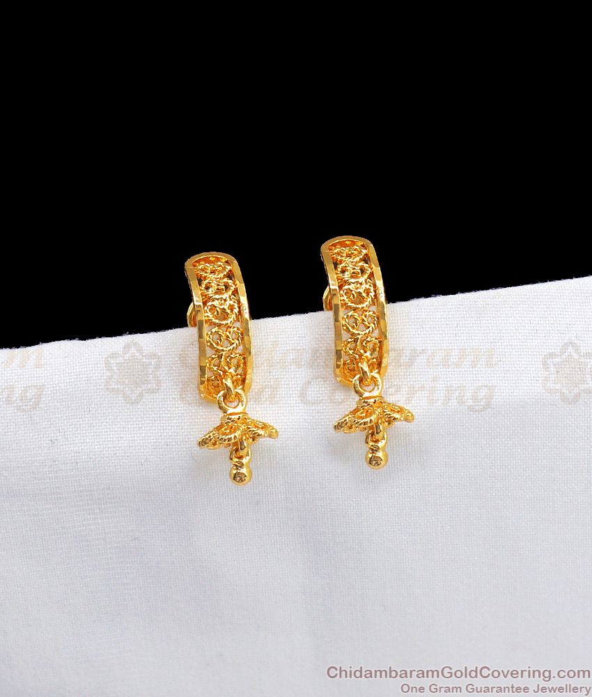 Daily Wear Stud Type Gold Earring Jewelry Collection ER2576