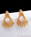 Elegant Chandbali Model Gold Dangler Earring Design ER2577