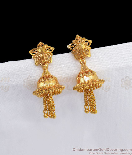 Buy 1 Gram Gold Plated Cage Earrings Gold Design for Girls