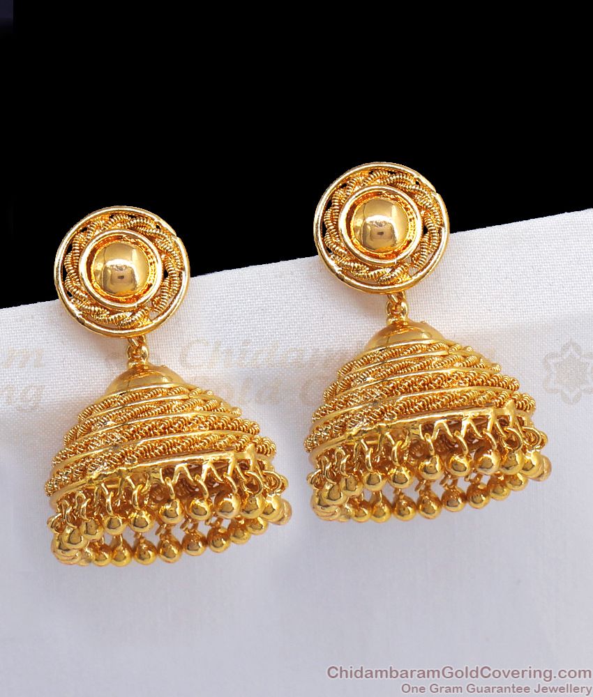 Latest Designs of Gold Earrings in Jhumka  Finaura Gold Jewellery Finder