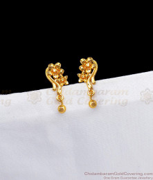 Small And Stylish Stud Type Gold Earrings For Teen Girls ER2593 Small And Stylish Stud Type Gold Earrings For Teen Girls ER2593