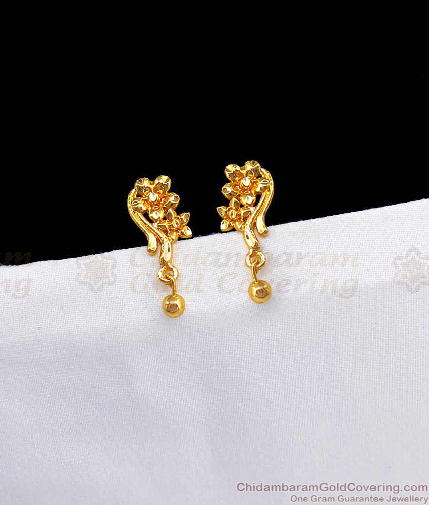 Rose-Gold Plated Tops Earrings Golden Small Earrings For Womens And Girls-vietvuevent.vn