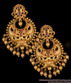 Enticing Design Ruby Stone Antique Peacock Earrings ER2606