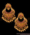 Matt Finish Antique Dangler Ruby Stone Earrings Collections Bridal Wear ER2612