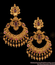 Premium Peacock Antique Dangler Earrings Bridal Wear Collections ER2614