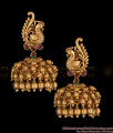 Gold Cluster Antique Jhumka Earrings Gold Kammal Traditional Design ER2617