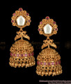 Original Kundan Stone Jhumki Earrings Floral Latest Antique Jhumkas Designs ER2622