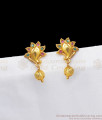 Elegant Gold Stud Forming Earrings With Ball For Office Use ER2629