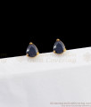 Interchangeable Three In One Multi Stone Stud Gold Earrings ER2633