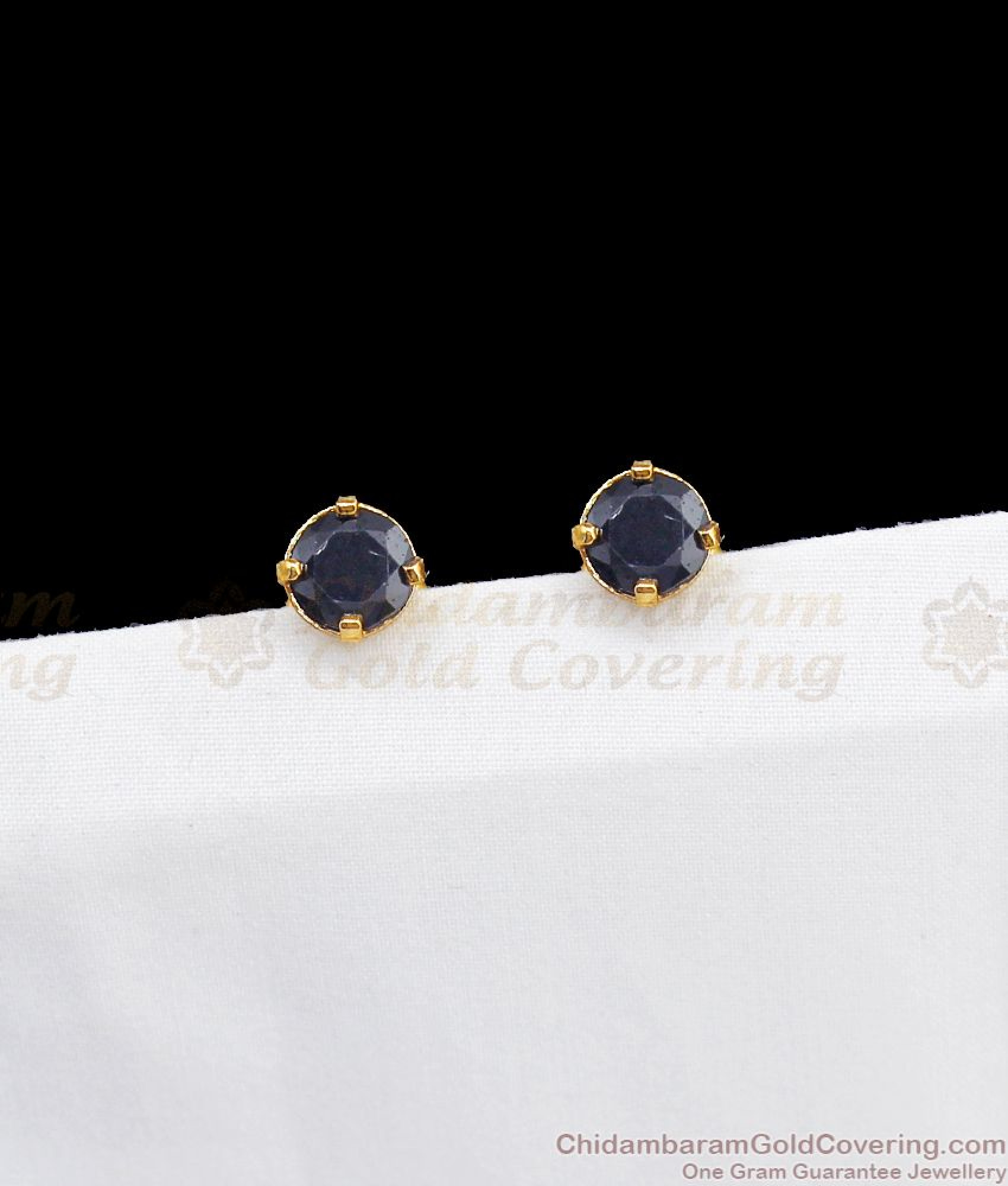 Multiple Stud Earing Interchangeable Four In One Multi Stone Stud Gold Earrings ER2637