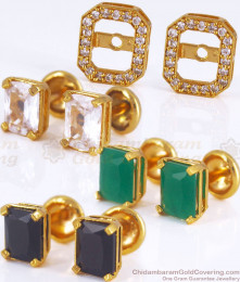 Interchangeable Stud 3 Set Stud Earring Shop Online ER2638 Interchangeable Stud 3 Set Stud Earring Shop Online ER2638