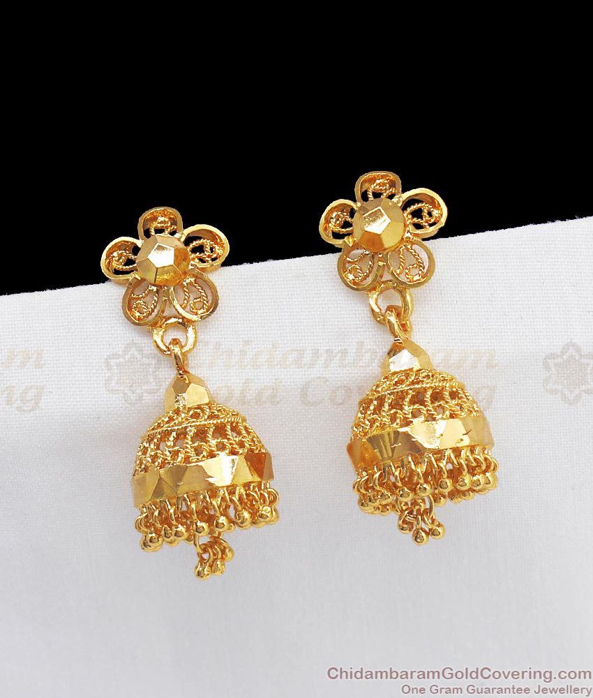 Trendy Gold Jhumiki Earrings Designs For Marriage Wear ER2650