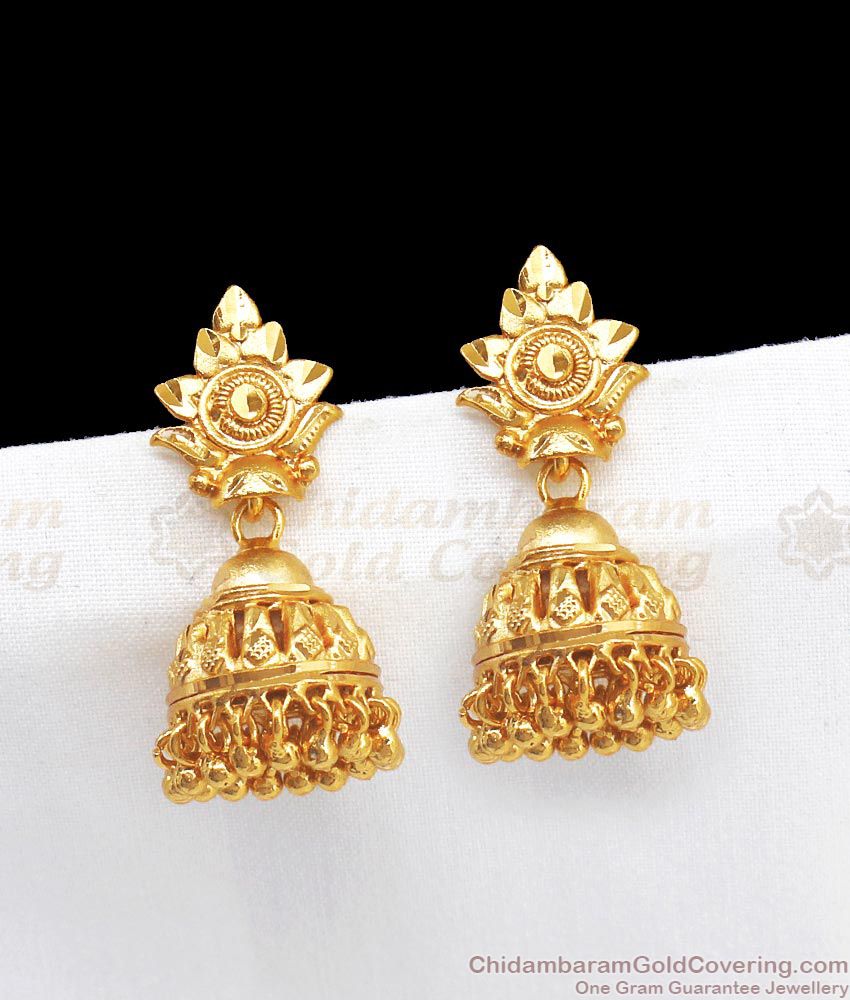 Womens Favorite Gold  Jhumiki Earrings Collections ER2652