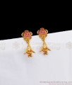 New Small Jimiki Model Ruby Stone Gold Earrings ER2673