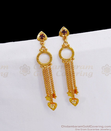 2 grams Gold Earrings Designs with Price || LIFESTYLE GOLD - YouTube