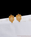 Traditional Lakshmi Kasu Design Stud Gold Earrings ER2692